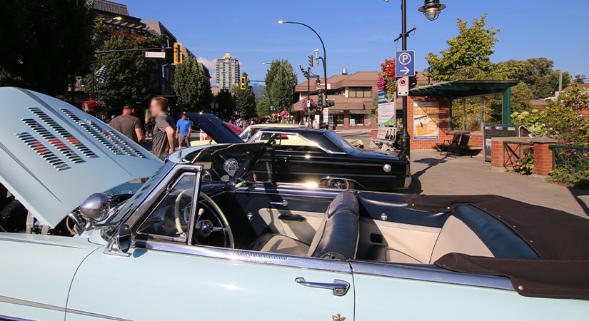 Side View of Cars in Port Coquitlam